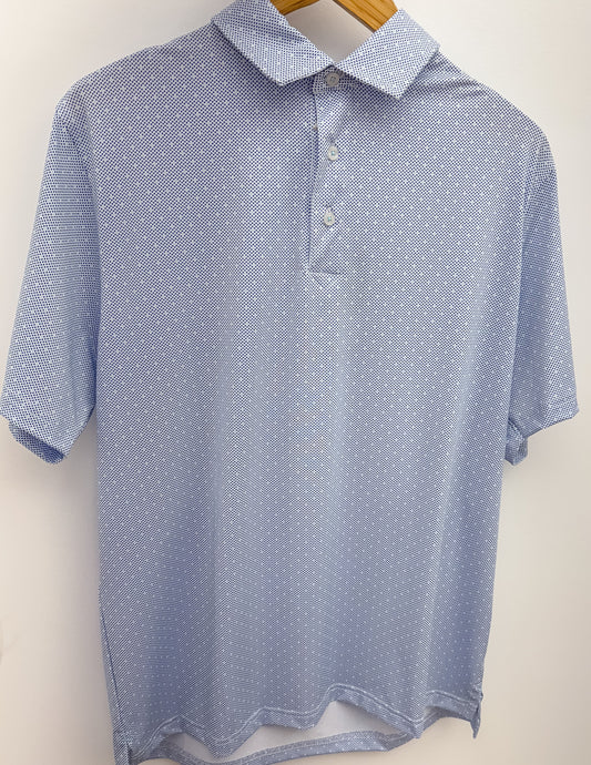 Coastal Cotton Up Bay Printed Performance Polo