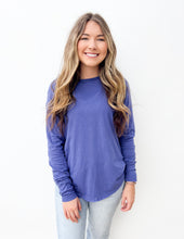 Load image into Gallery viewer, All About the Basics Cotton Raglan Sleeve Top in Marlin