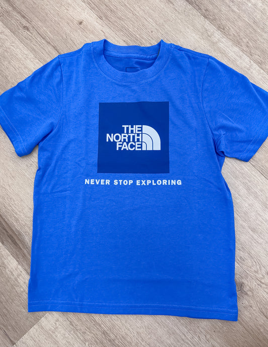 North Face Teen Box NSE SS Tee in Hero Blue