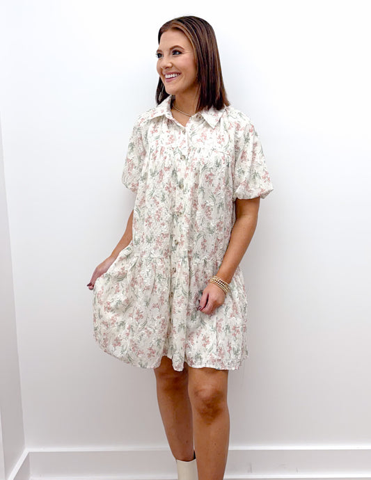 Embrace It Floral Embroidered Dress