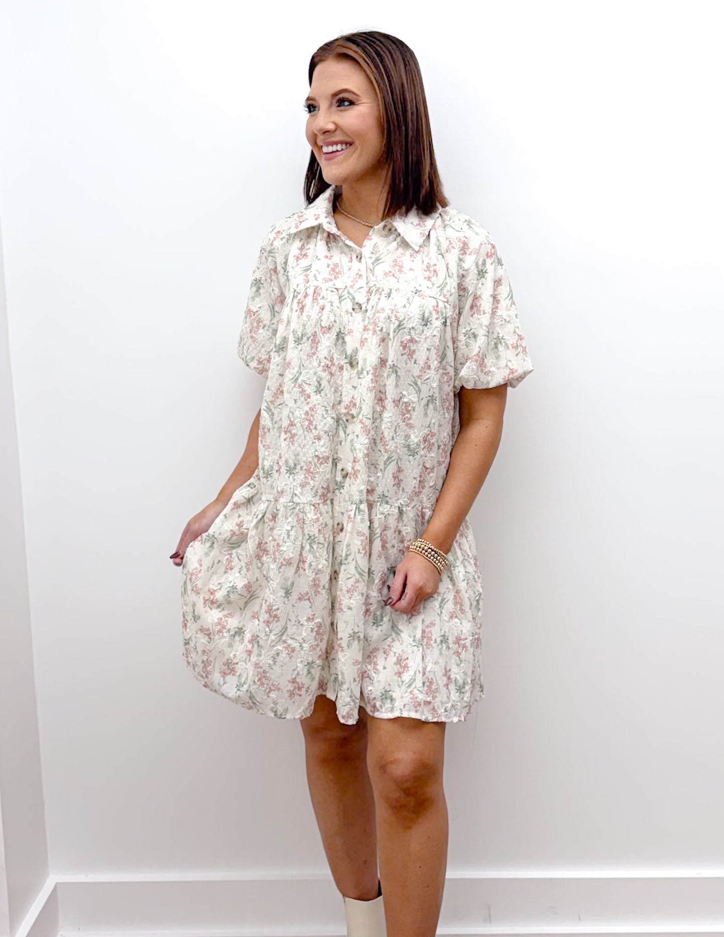 Embrace It Floral Embroidered Dress