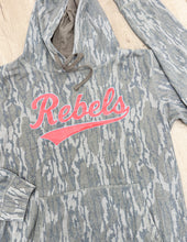 Load image into Gallery viewer, Rebels Script Mossy Oak Hoodie