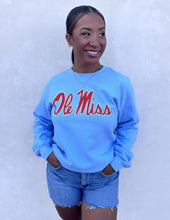 Load image into Gallery viewer, Hand Drawn Ole Miss Gildan Sweatshirt