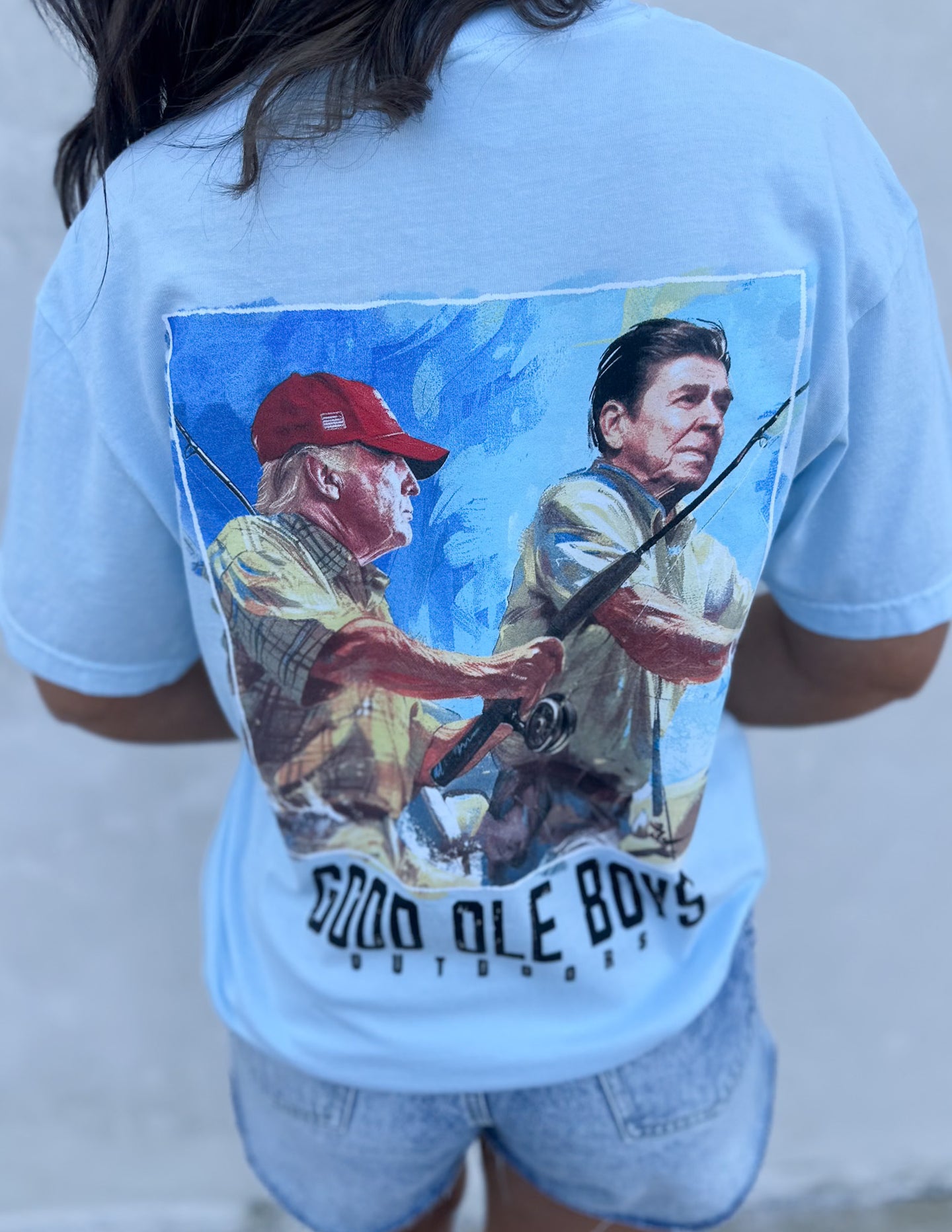 Good Ole Boys Outdoors Trump Reagan Fishing SS Tee