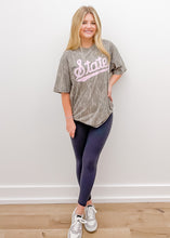 Load image into Gallery viewer, Pink State Script On Bottomland Camo SS Tee