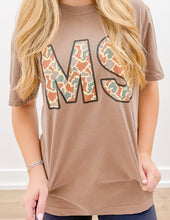 Load image into Gallery viewer, Addyson Nicole Company MS Camo Print SS Tee in Espresso