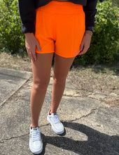 Load image into Gallery viewer, Follow Me Athletic Shorts Highlight Orange