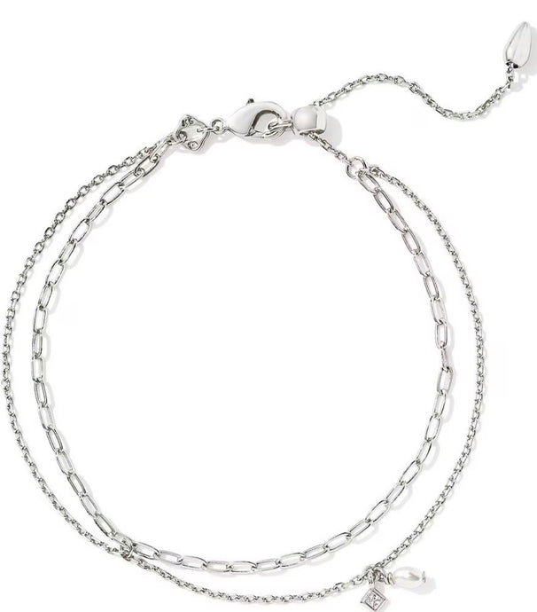 Kendra Scott Eve Silver Multi Strand Bracelet