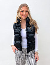 Load image into Gallery viewer, I Like It Like That Metallic Puffer Vest