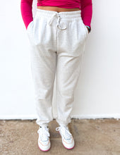 Load image into Gallery viewer, Number One Girl Butter Joggers in Heather Grey