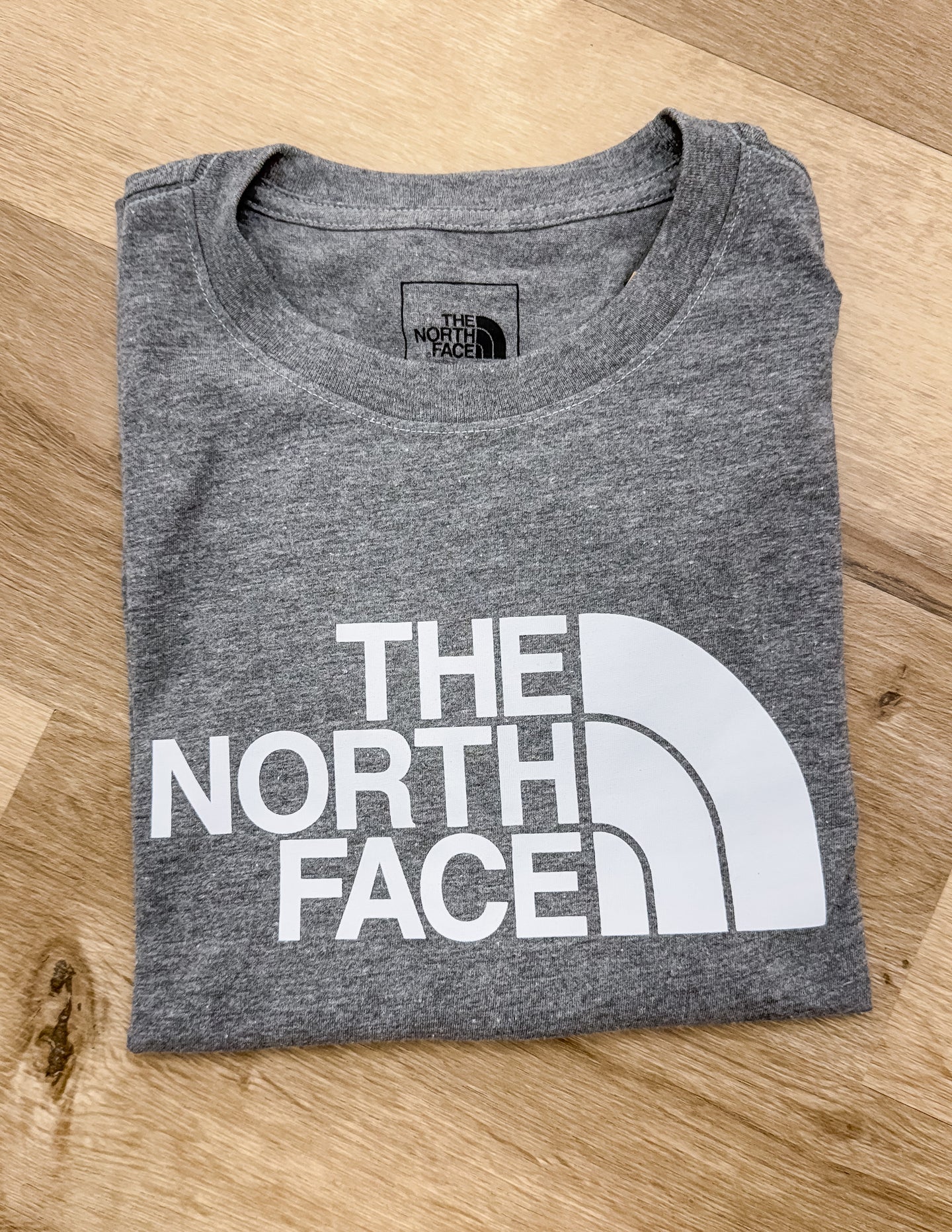 The North Face Men’s Evolution SS Half Dome Tee in Mid Grey Heather