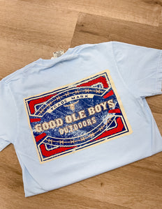 Good Ole Boys Outdoors Match Box Vintage SS Tee Chambray