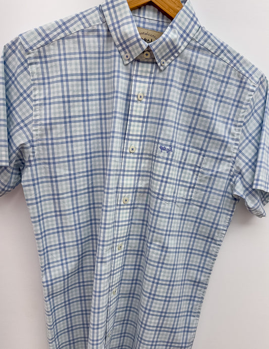 Coastal Cotton Cotton Spandex Short Sleeve Button Down