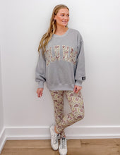 Load image into Gallery viewer, Lulu Mac Logo Sweatshirt in Light Grey/Camo