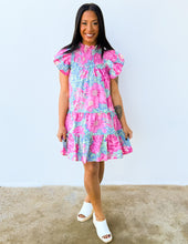 Load image into Gallery viewer, Talking Bout Forever Smocked Neck Mini Dress