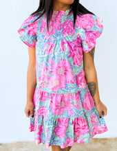 Load image into Gallery viewer, Talking Bout Forever Smocked Neck Mini Dress