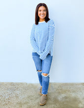 Load image into Gallery viewer, Doing Alright Striped Basic Knit Top