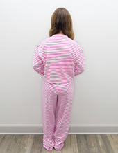 Load image into Gallery viewer, Lulu Mac Stripe Monochrome Pants in Neon Pink