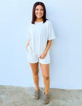 Load image into Gallery viewer, Love Me When I&#39;m Gone Melange Short Sleeve Top &amp; Shorts Set in Sand Beige