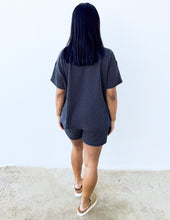 Load image into Gallery viewer, None Like You Short Sleeve Top &amp; Shorts Set in Charcoal