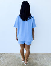 Load image into Gallery viewer, None Like You Short Sleeve Top &amp; Shorts Set in Spring Blue