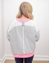 Load image into Gallery viewer, Always Fight Contrast &amp; Reverse Stitch Sweatshirt