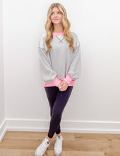 Load image into Gallery viewer, Always Fight Contrast &amp; Reverse Stitch Sweatshirt