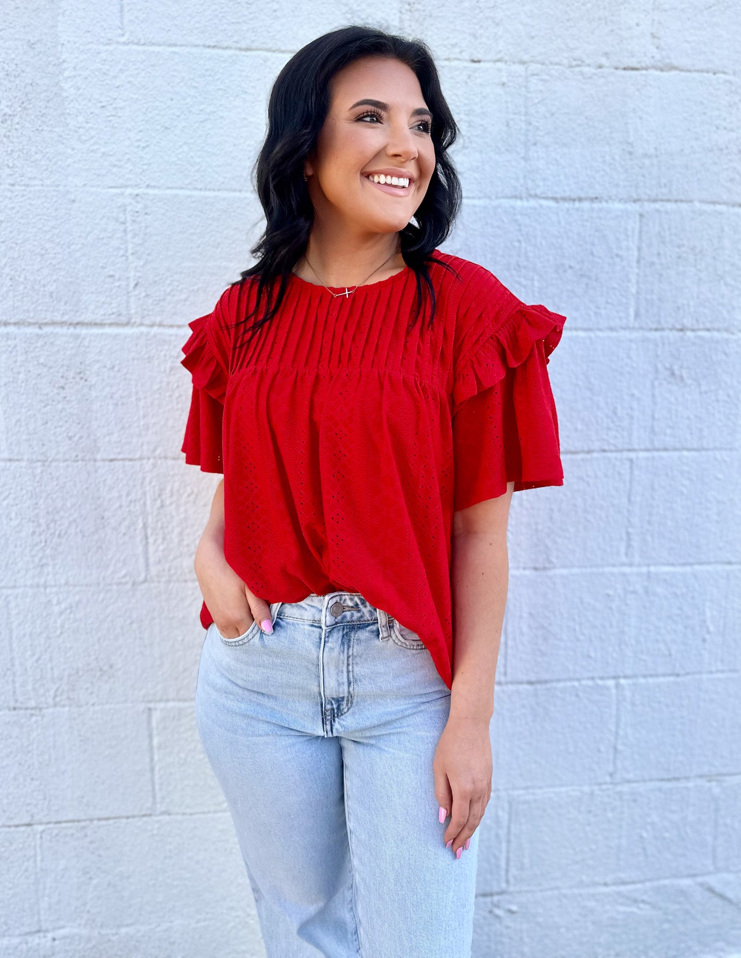 Unlike Anything Textured Blouse