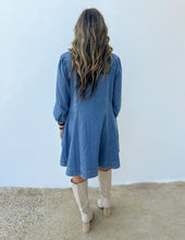 Load image into Gallery viewer, Come on Home Long Sleeve Denim Dress