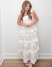 Load image into Gallery viewer, Right Here Floral Tie Shoulder Maxi Dress