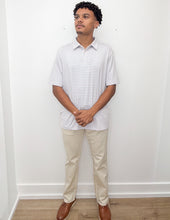Load image into Gallery viewer, Southern Shirt Co. Men's Tybee Stripe Polo in Maverick