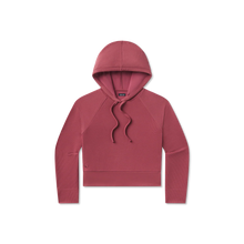 Load image into Gallery viewer, Southern Marsh Women&#39;s Reagan Relaxed Waffle Hoodie in Rhubarb