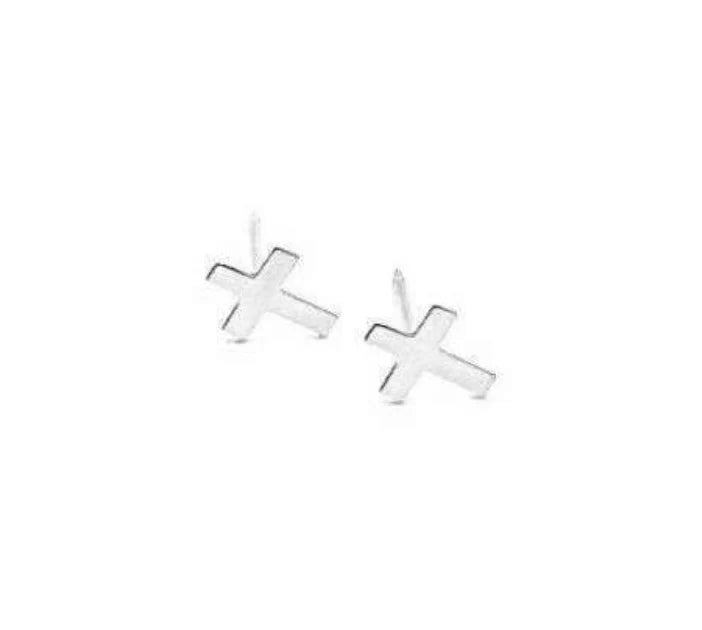 Erin Gray Itty Bitty Sterling Silver Cross Studs