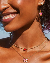 Load image into Gallery viewer, Kendra Scott Gold Cailin Pendant Necklace in Red Crystal