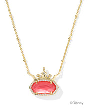 Load image into Gallery viewer, Kendra Scott Disney Elisa Princess Gold Necklace in Dark Peach MOP