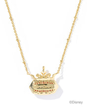 Load image into Gallery viewer, Kendra Scott Disney Elisa Princess Gold Necklace in Dark Peach MOP