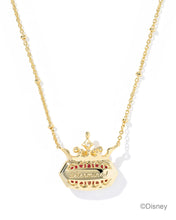 Load image into Gallery viewer, Kendra Scott Disney Elisa Princess Gold Necklace in Dark Pink MOP