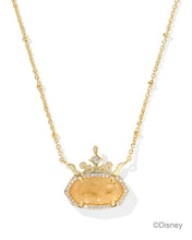 Load image into Gallery viewer, Kendra Scott Disney Elisa Princess Gold Necklace in Orange Citrine