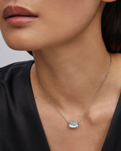 Load image into Gallery viewer, Kendra Scott Elisa Silver Necklace in Light Blue Illusion