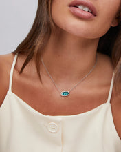 Load image into Gallery viewer, Kendra Scott Elisa Silver Necklace in London Blue
