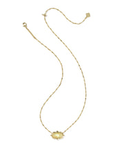 Load image into Gallery viewer, Kendra Scott Elisa Scallop Gold Frame Necklace in Gold Yellow