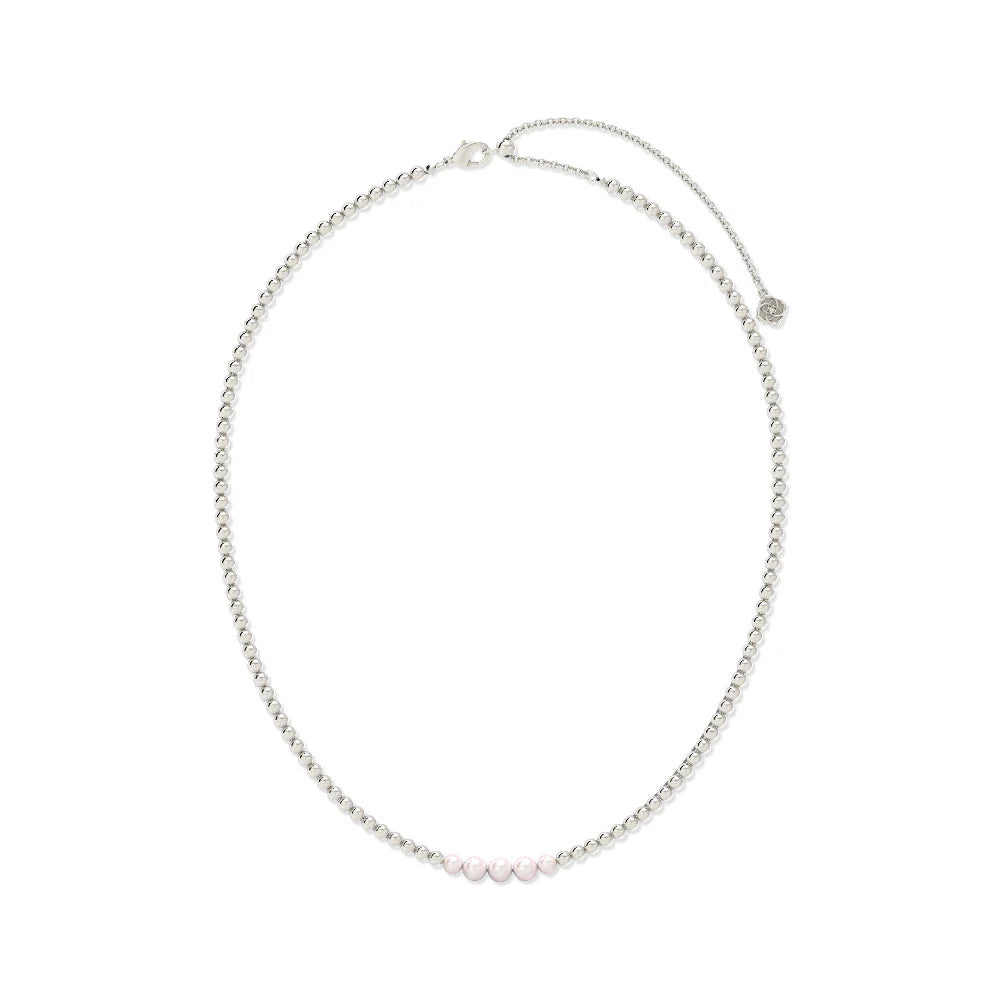 Kendra Scott Eve Silver Beaded Strand Necklace