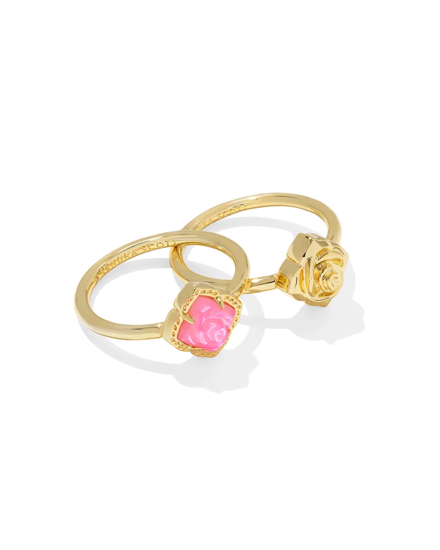 Kendra Scott Mallory Rose Ring Set in Gold Blush Ivory MOP