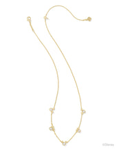 Load image into Gallery viewer, Kendra Scott Mickey Minnie Gold Strand Necklace in White Crystal