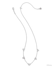 Load image into Gallery viewer, Kendra Scott Mickey Minnie Silver Strand Necklace in White Crystal