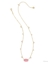 Load image into Gallery viewer, Kendra Scott Mickey Mouse Gold Elisa Necklace in Hot Pink Drusy