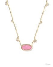 Load image into Gallery viewer, Kendra Scott Mickey Mouse Gold Elisa Necklace in Hot Pink Drusy