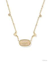 Load image into Gallery viewer, Kendra Scott Mickey Mouse Gold Elisa Necklace in Iridescent Drusy