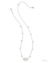 Load image into Gallery viewer, Kendra Scott Mickey Mouse Silver Elisa Necklace in Iridescent Drusy