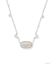 Load image into Gallery viewer, Kendra Scott Mickey Mouse Silver Elisa Necklace in Iridescent Drusy